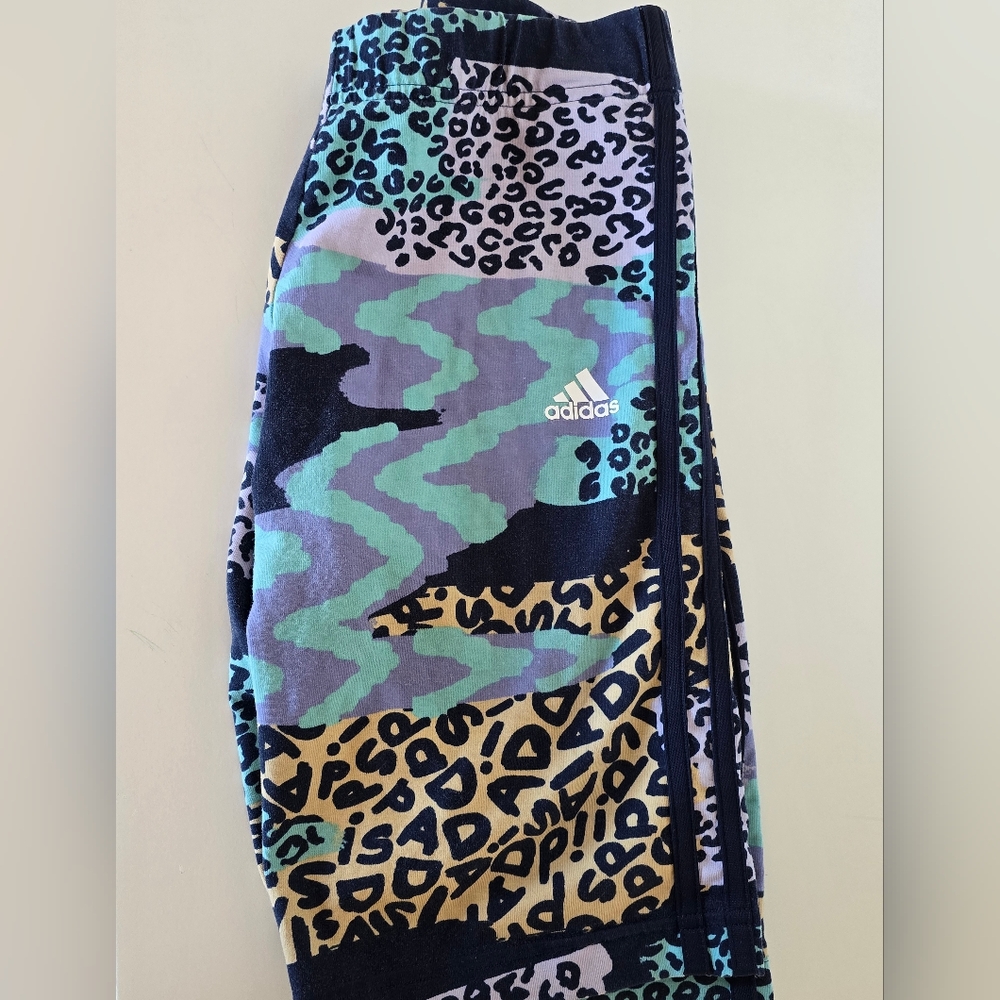 Adidas animal print bike short size small